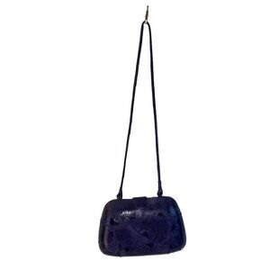 Chantelle Vintage Womens Shoulder Bag One Size Purple Leather Patchwork